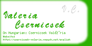 valeria csernicsek business card